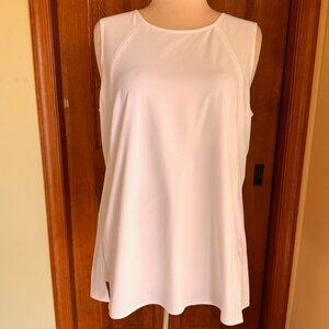 Athleta Zephyr Refined Tank, White, Sz L, NWOT